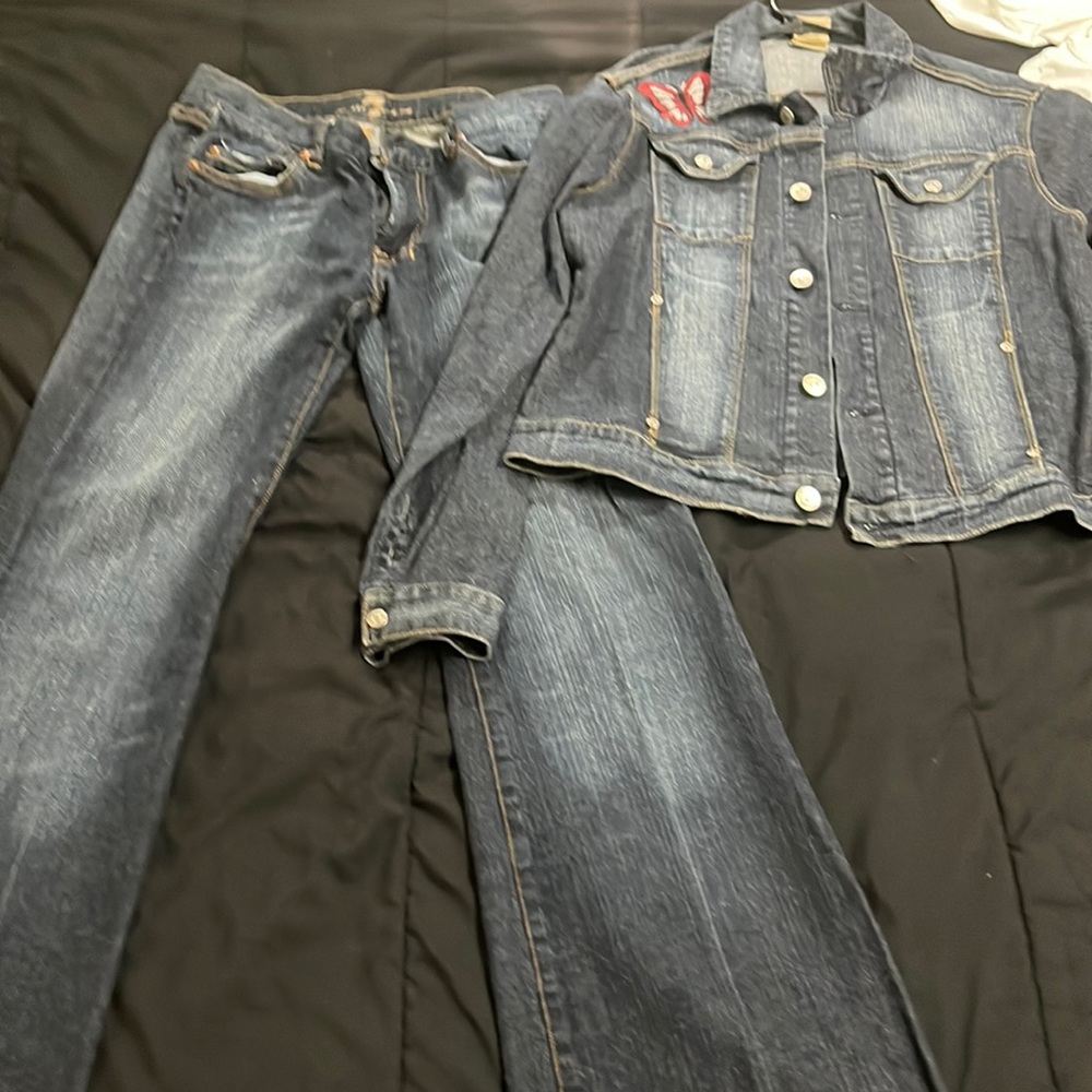Jean set butterfly